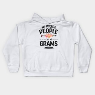 My favorite people call me grams Kids Hoodie